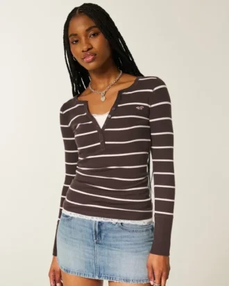 Μακρυμάνικη μπλούζα Icon Henley