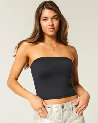 Μαλακό ελαστικό ύφασμα χωρίς ραφές Tube Top