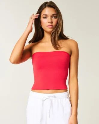 Μαλακό ελαστικό ύφασμα χωρίς ραφές Tube Top Μαλακό ελαστικό ύφασμα χωρίς ραφές Tube Top