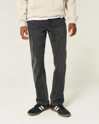 Μαύρο Straight Jeans