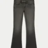 Μαύρο τζιν bootcut χαμηλής μέσης Μαύρο τζιν bootcut χαμηλής μέσης