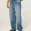 Μέτρια πλύση Alien Graphic Baggy Jeans Μέτρια πλύση Alien Graphic Baggy Jeans