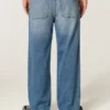 Μέτρια πλύση Alien Graphic Baggy Jeans Μέτρια πλύση Alien Graphic Baggy Jeans