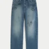 Μέτρια πλύση Doodle Baggy Jeans