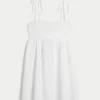 Μίνι φόρεμα babydoll με δεσίματα Μίνι φόρεμα babydoll με δεσίματα
