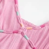 Μίνι φόρεμα Babydoll με διακοσμητικά κορδόνια