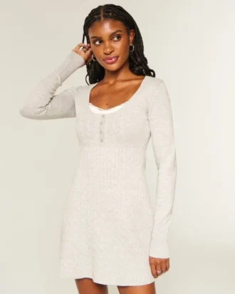 Μίνι φόρεμα Babydoll Sweater