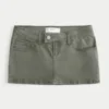 Μίνι φούστα-σορτς από twill Μίνι φούστα-σορτς από twill