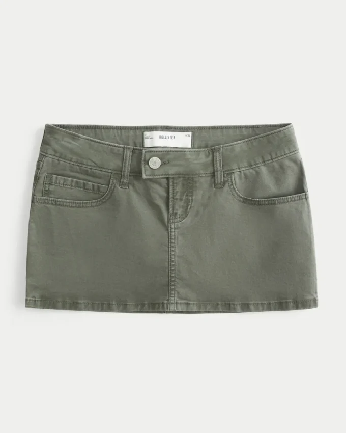 Μίνι φούστα-σορτς από twill Μίνι φούστα-σορτς από twill