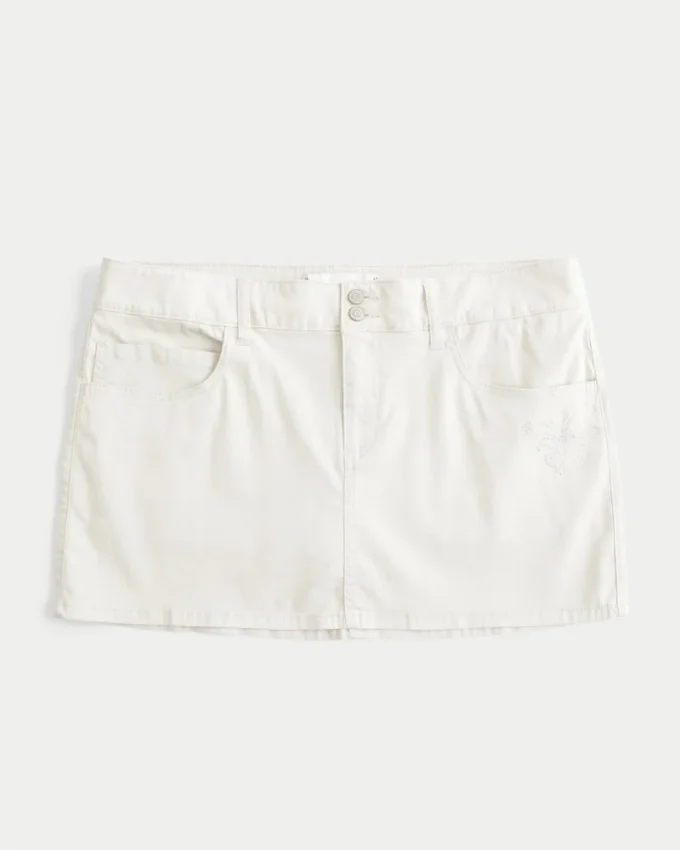 Μίνι φούστα-σορτς Shine Butterfly Twill με χαμηλή μέση Μίνι φούστα-σορτς Shine Butterfly Twill με χαμηλή μέση