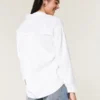 Μπλούζα από μείγμα λινού σε oversized μέγεθος