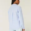 Μπλούζα από μείγμα λινού σε oversized μέγεθος