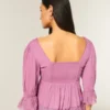 Μπλούζα Babydoll με μανίκια τριών τετάρτων Μπλούζα Babydoll με μανίκια τριών τετάρτων