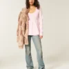 Μπλούζα Henley Babydoll με μακριά μανίκια