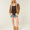 Μπλούζα Henley Babydoll με μακριά μανίκια Μπλούζα Henley Babydoll με μακριά μανίκια
