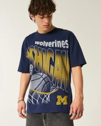 Μπλούζα με γραφικό σχέδιο Boxy Michigan Wolverines