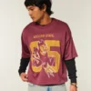 Μπλούζα ποδοσφαίρου με γραφικά Arizona State University Sun Devils Μπλούζα ποδοσφαίρου με γραφικά Arizona State University Sun Devils
