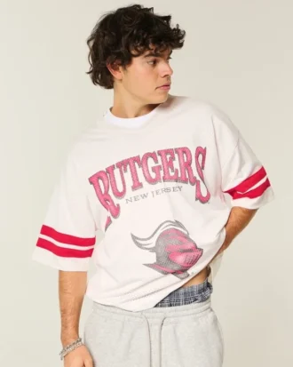 Μπλούζα ποδοσφαίρου Rutgers University Scarlet Knights με γραφικά