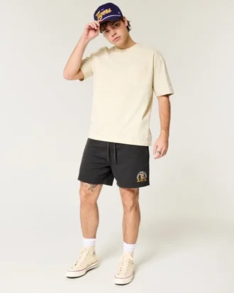 Μπλουζάκι με φλις μέχρι το μέσο του μηρού LSU Tigers Graphic Shorts