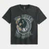 Μπλουζάκι με σχέδιο Boxy Michigan State University Spartans