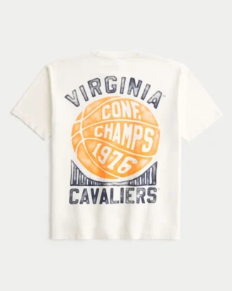 Μπλουζάκι με σχέδιο Boxy University of Virginia Cavaliers