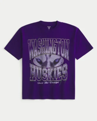 Μπλουζάκι με σχέδιο Washington Huskies