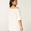 Oversized Off-the-Shoulder Stranger Things Graphic Tee Oversized Off-the-Shoulder Stranger Things Graphic Tee