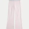 Πάντα άνετο πλεκτό παντελόνι με αναδιπλούμενη μέση Πάντα άνετο πλεκτό παντελόνι με αναδιπλούμενη μέση