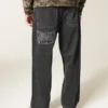 Πλυμένα μαύρα Dodge Hellcat Graphic Baggy Jeans