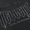 Πλυμένα μαύρα Dodge Hellcat Graphic Baggy Jeans