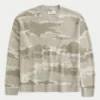 Πουλόβερ Boxy Camo Crew Πουλόβερ Boxy Camo Crew