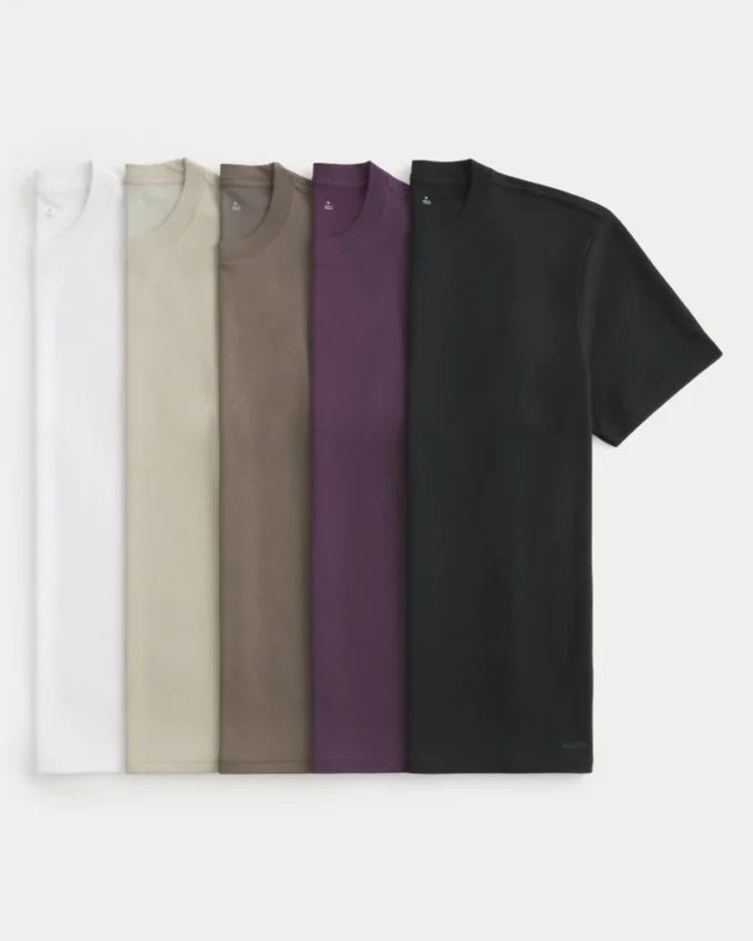 Σετ 5 χαλαρών T-shirt με δροσερή αίσθηση