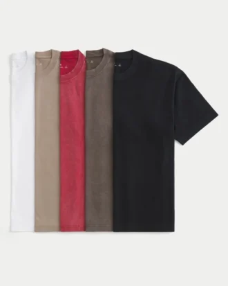 Σετ 5 βαμβακερών T-shirt