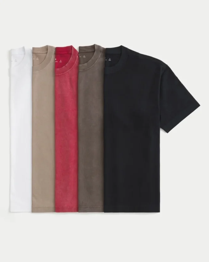 Σετ 5 βαμβακερών T-shirt Σετ 5 βαμβακερών T-shirt