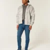 Σκούρο πλυμένο αθλητικό skinny τζιν Σκούρο πλυμένο αθλητικό skinny τζιν