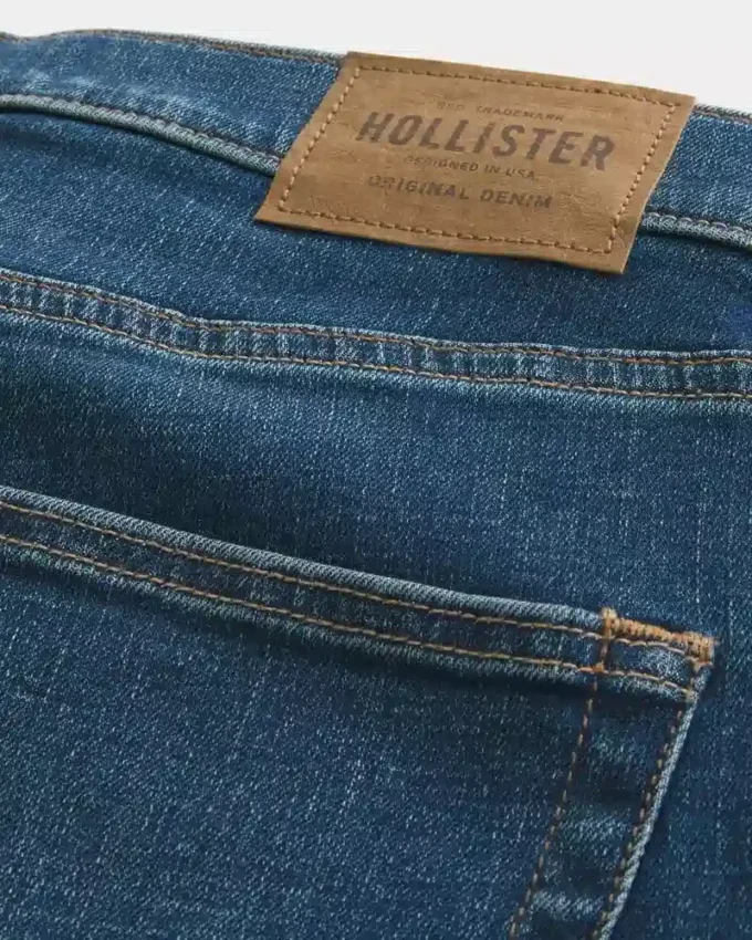 Σκούρο πλυμένο αθλητικό skinny τζιν Σκούρο πλυμένο αθλητικό skinny τζιν