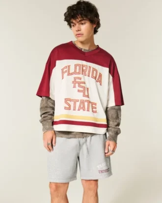 Σορτς φλις με σχέδιο Florida State University Seminoles