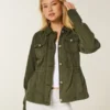 Στρατιωτικό μπουφάν Twill Y2K Στρατιωτικό μπουφάν Twill Y2K