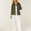 Στρατιωτικό μπουφάν Twill Y2K Στρατιωτικό μπουφάν Twill Y2K