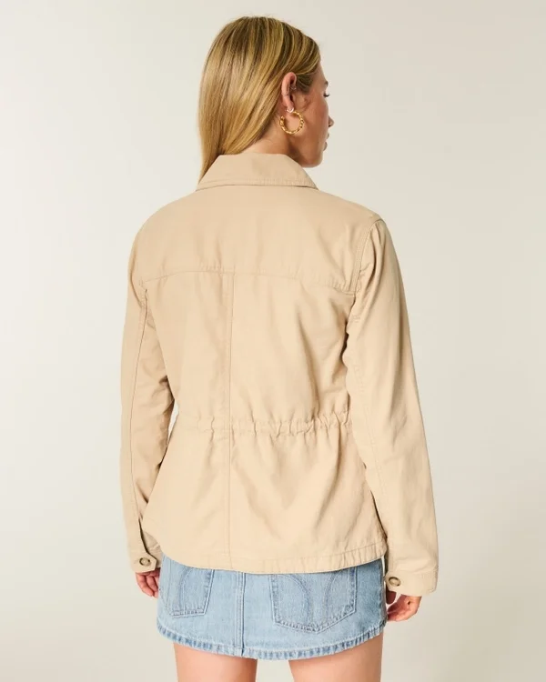 Στρατιωτικό μπουφάν Twill Y2K Στρατιωτικό μπουφάν Twill Y2K