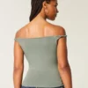 Twisted Off-the-Shoulder New York City Graphic Tee