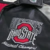 Τζάκετ με σχέδιο Ohio State University Buckeyes από συνθετικό δέρμα