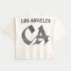 Βαρύ, φαρδύ, κοντό T-shirt με γραφικό ποδοσφαίρου Los Angeles Βαρύ, φαρδύ, κοντό T-shirt με γραφικό ποδοσφαίρου Los Angeles