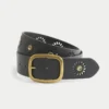 Ζώνη Sunburst Grommet από βίγκαν δέρμα